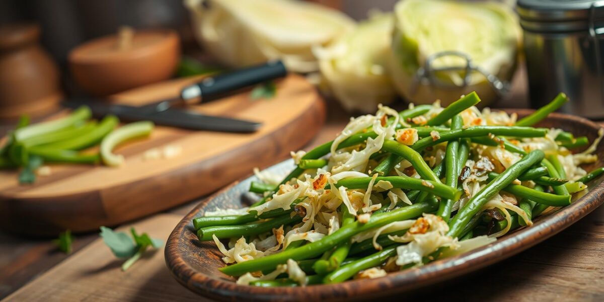 cabbage and green beans