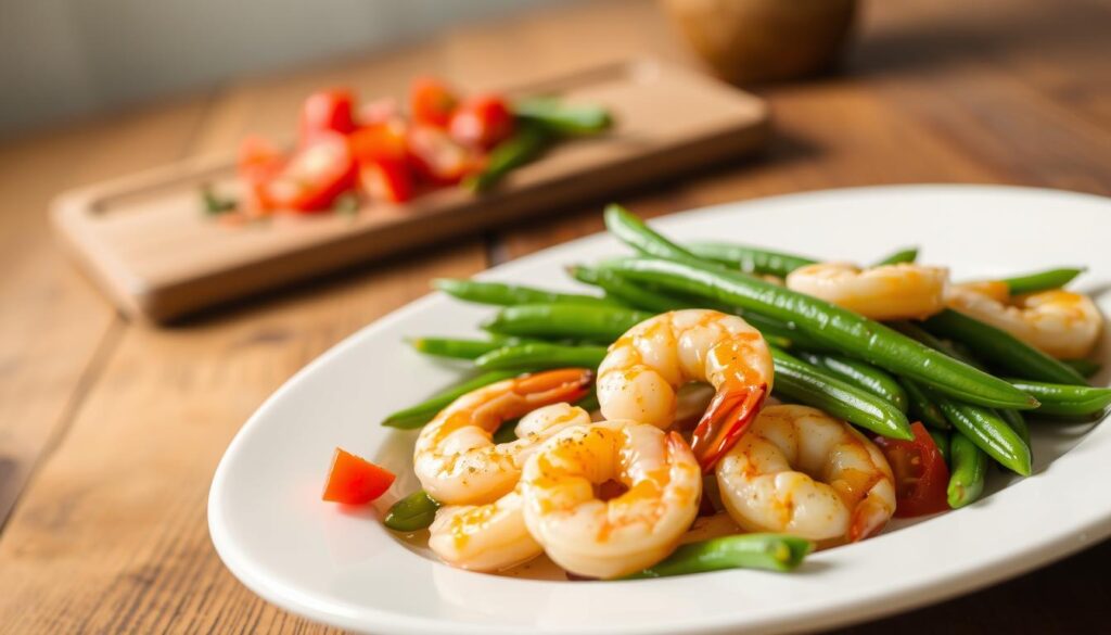 easy shrimp and green beans recipe