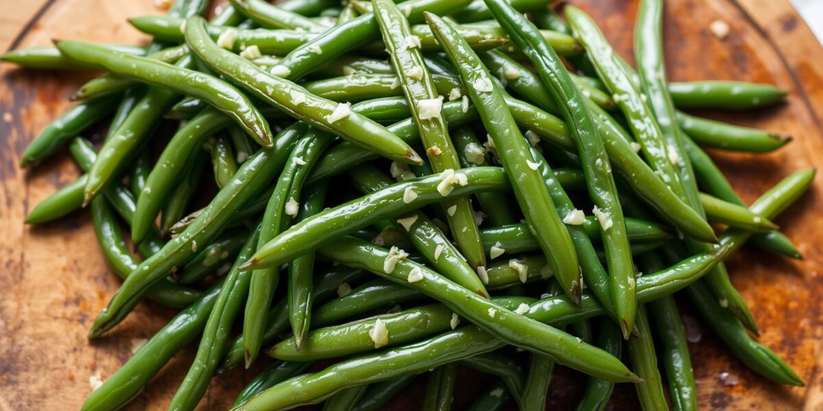 garlicky green beans recipe
