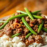 ground beef and green beans recipe