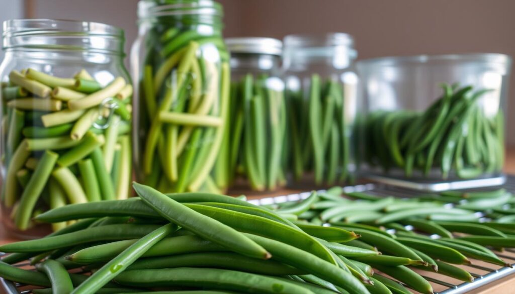 how to preserve half runner green beans