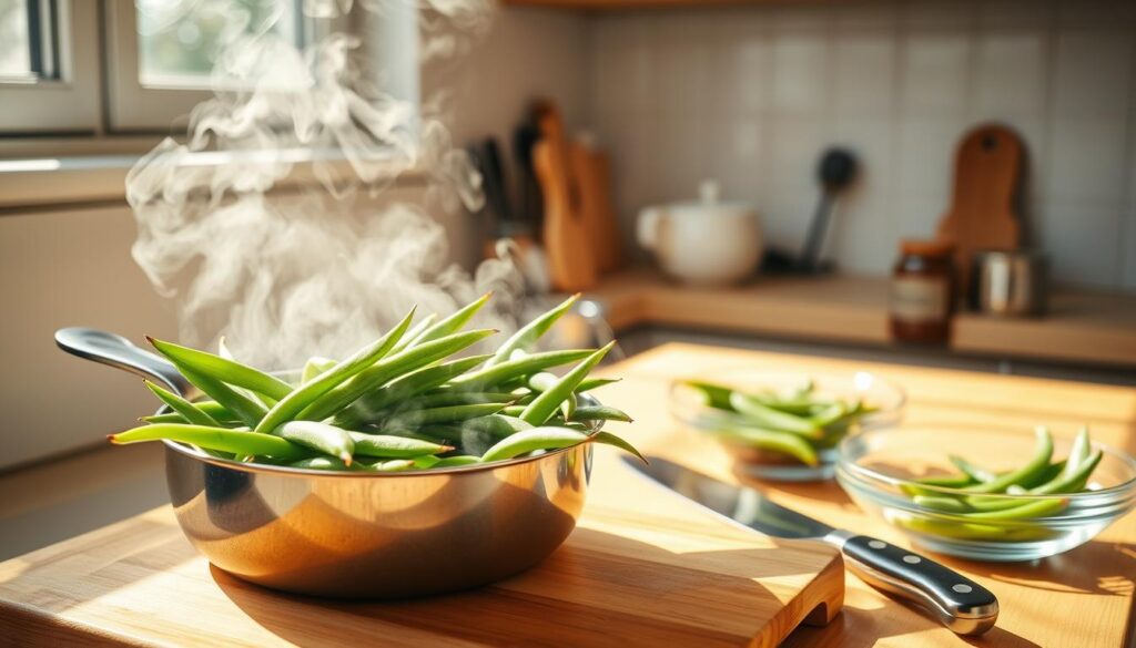 how to steam green beans