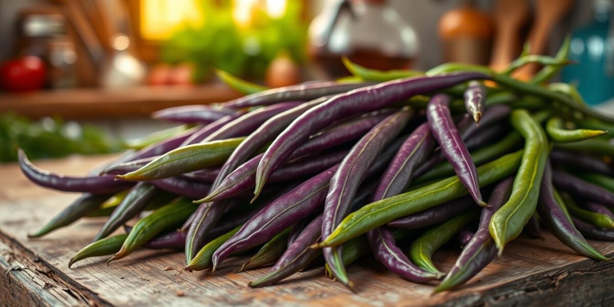 purple green beans recipe
