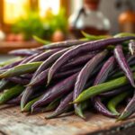 purple green beans recipe