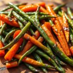 roasted green beans and carrots