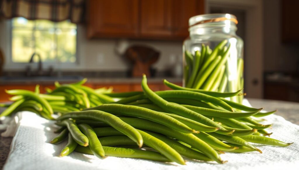 storing southern green beans