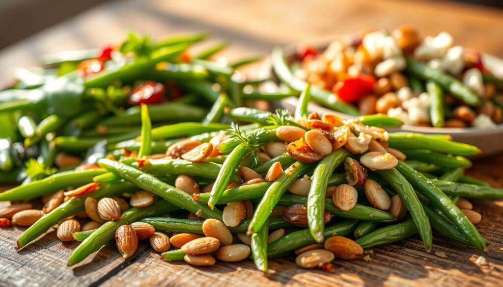 classic green beans almondine variations