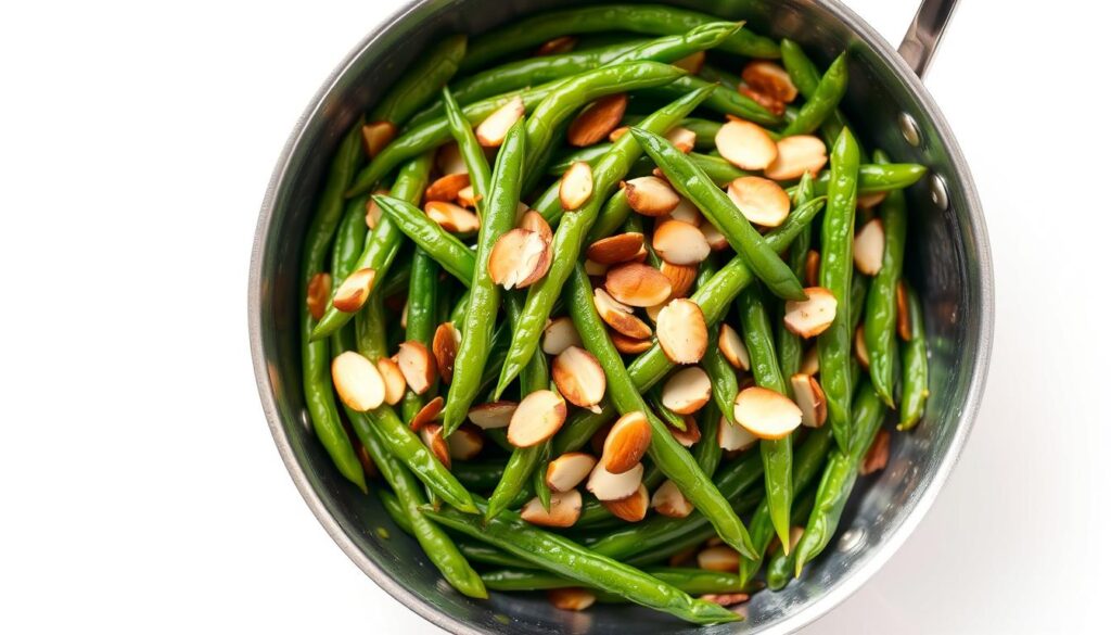 quick green beans almondine